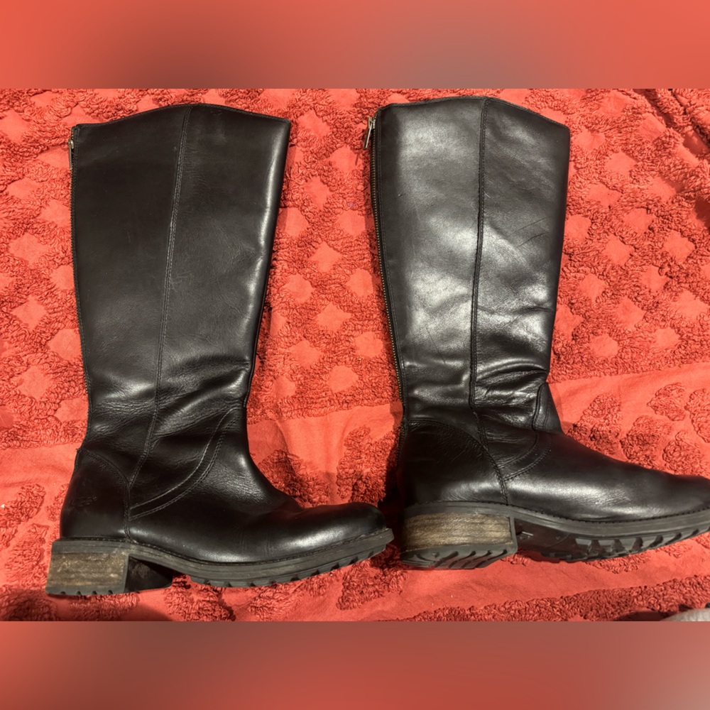 UGG Black Leather Boots